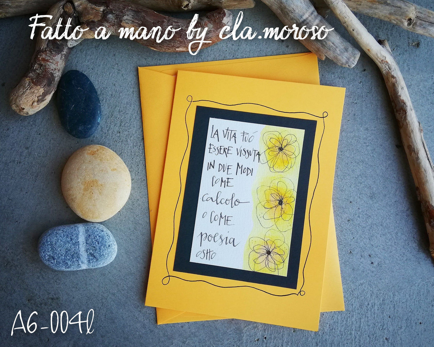 Biglietto con citazioni (A6-004L)