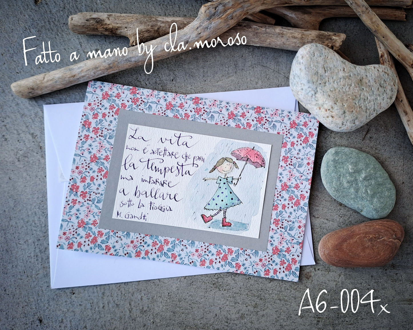 Biglietto con citazioni (A6-004x)