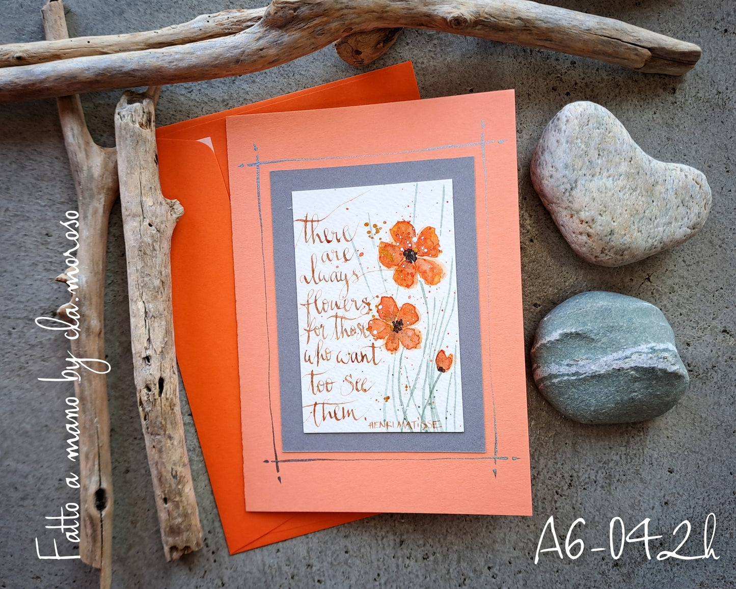 Biglietto con citazioni in inglese (A6-042h)