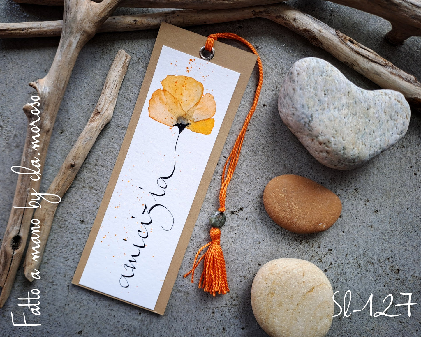 Segnalibri arancione "amicizia"