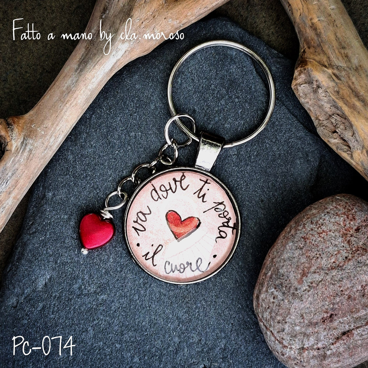 Portachiavi con frase pc-074