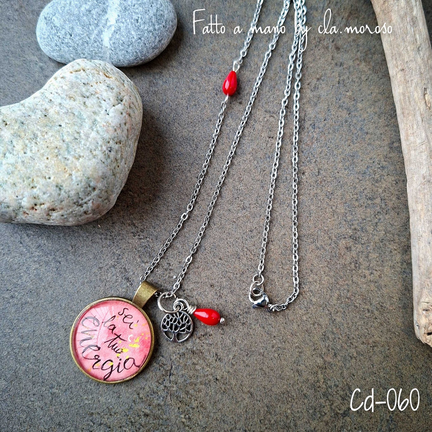 Collana con ciondolo acquarello cd-060
