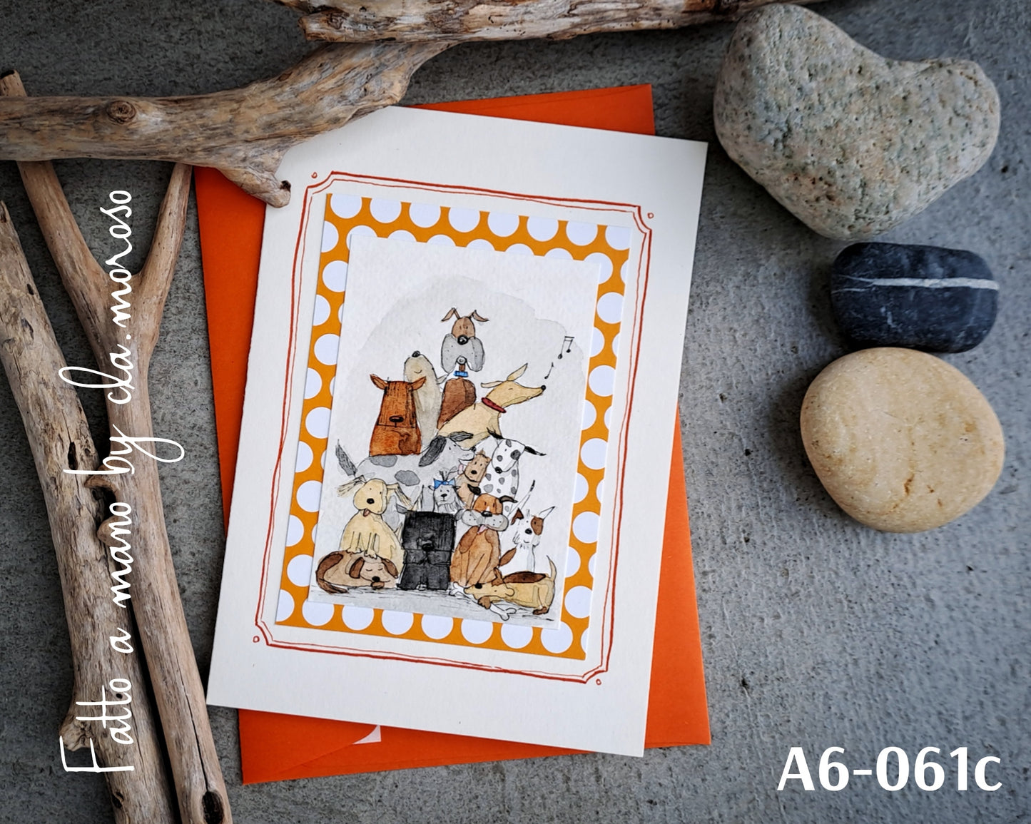 Biglietto con cane (A6-061c)