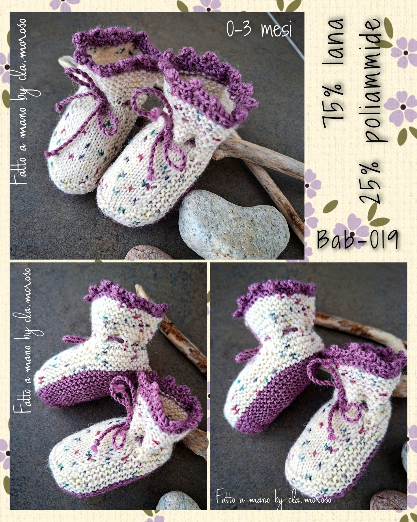 Scarpine bebè 0-3 mesi (bab-019)