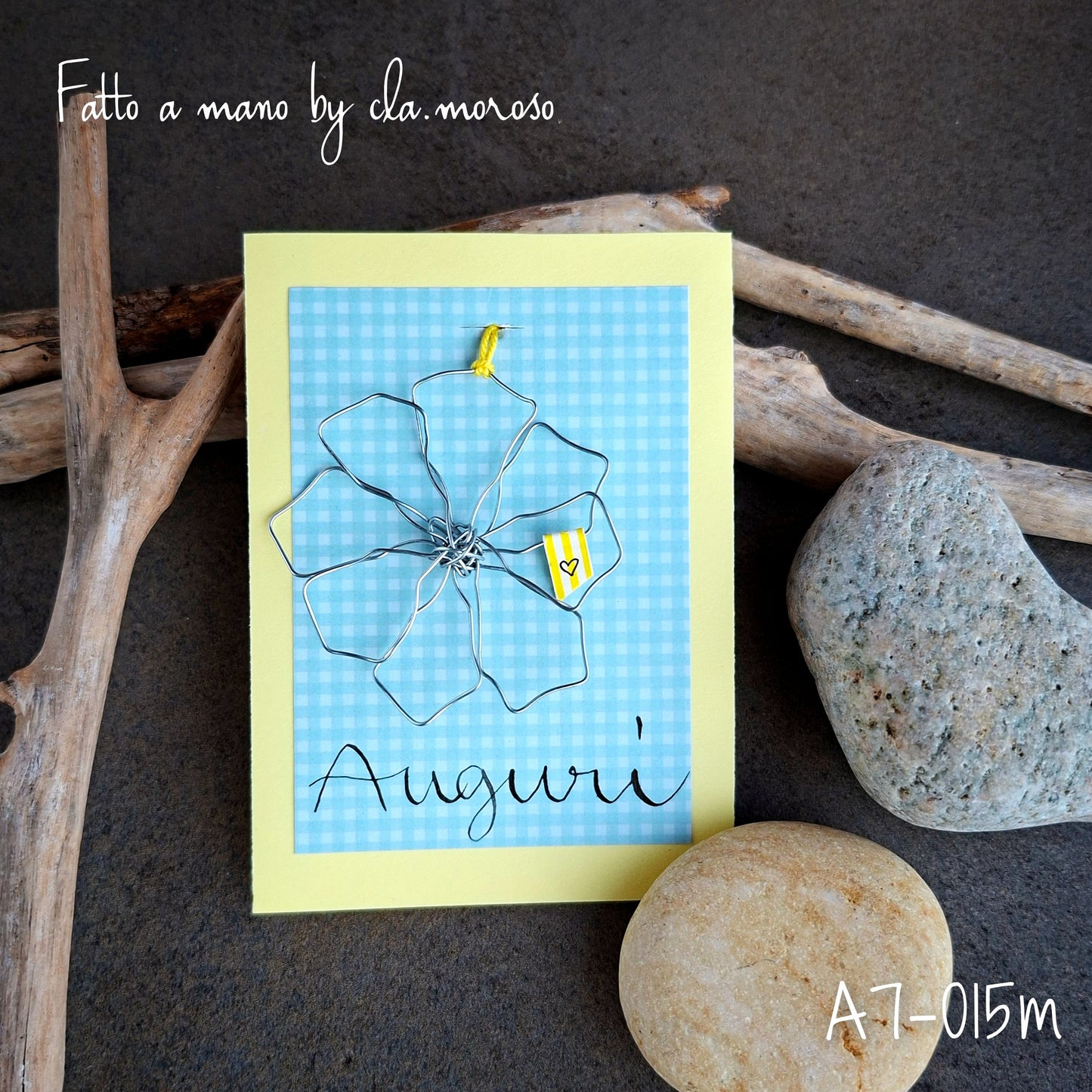 Biglietto Auguri con pendente A7-015m