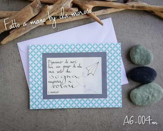Biglietto con citazioni (A6-004m)