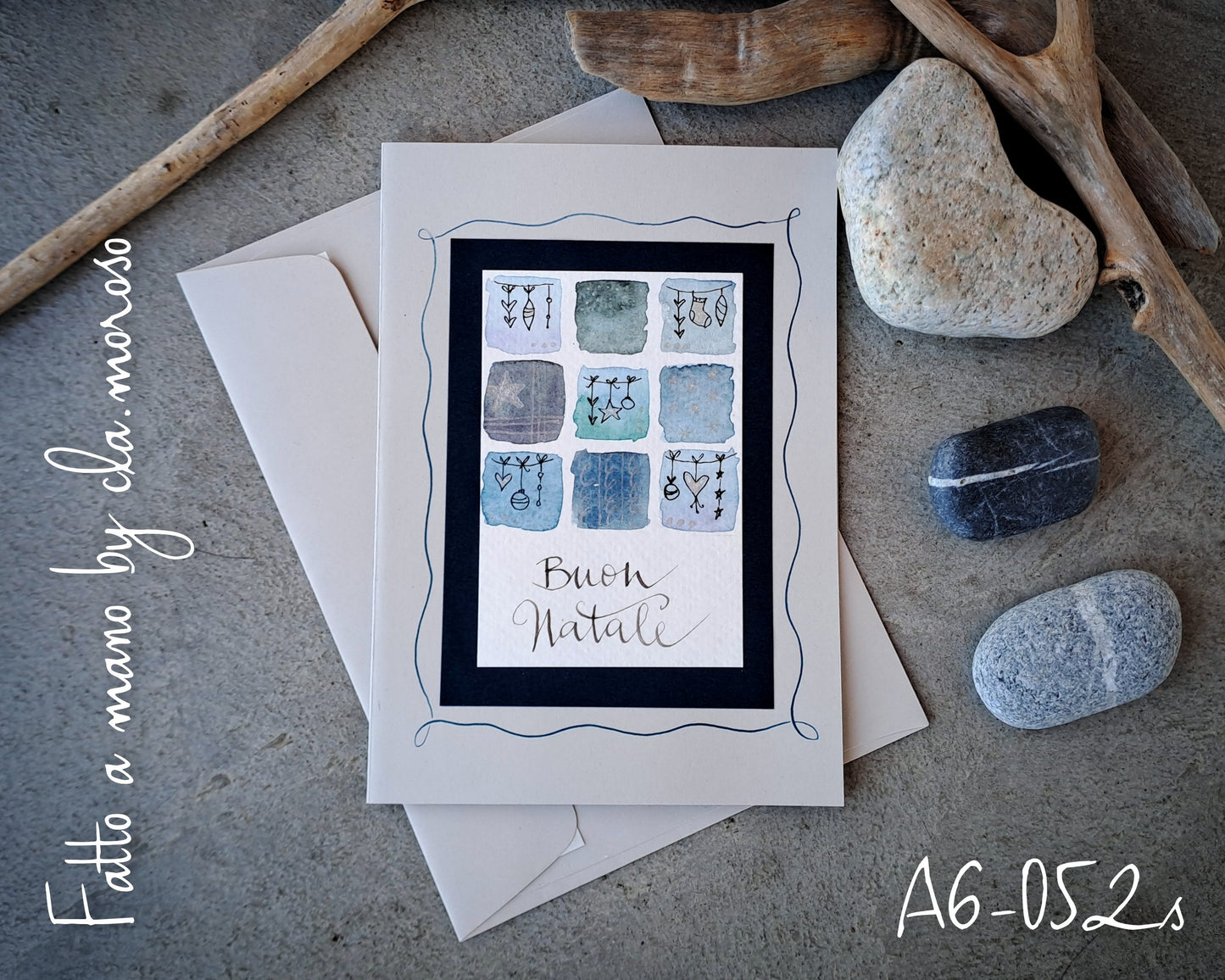 Biglietti "macchie natalizie" con auguri