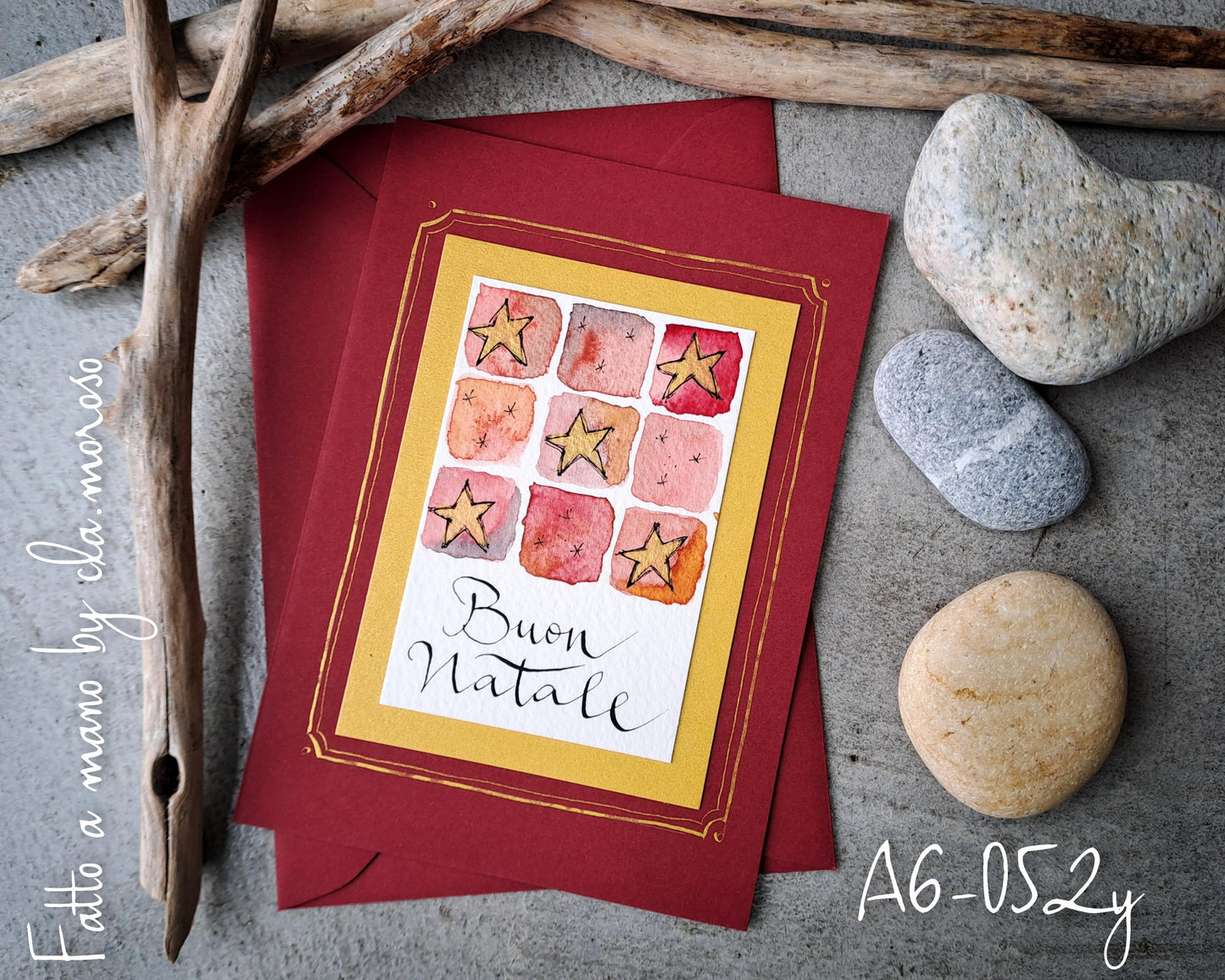 Biglietti "macchie natalizie" con auguri