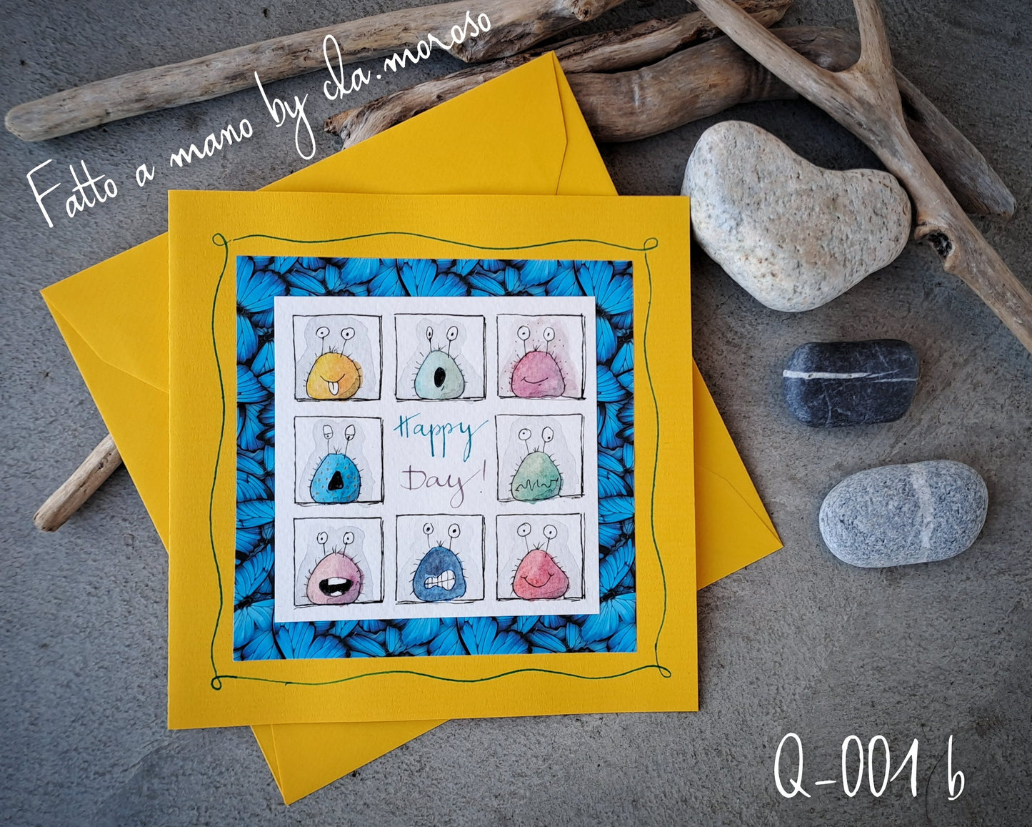 Biglietto "happy day" (Q-001b)