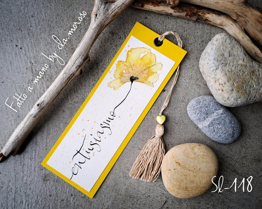 Segnalibri giallo "entusiasmo"