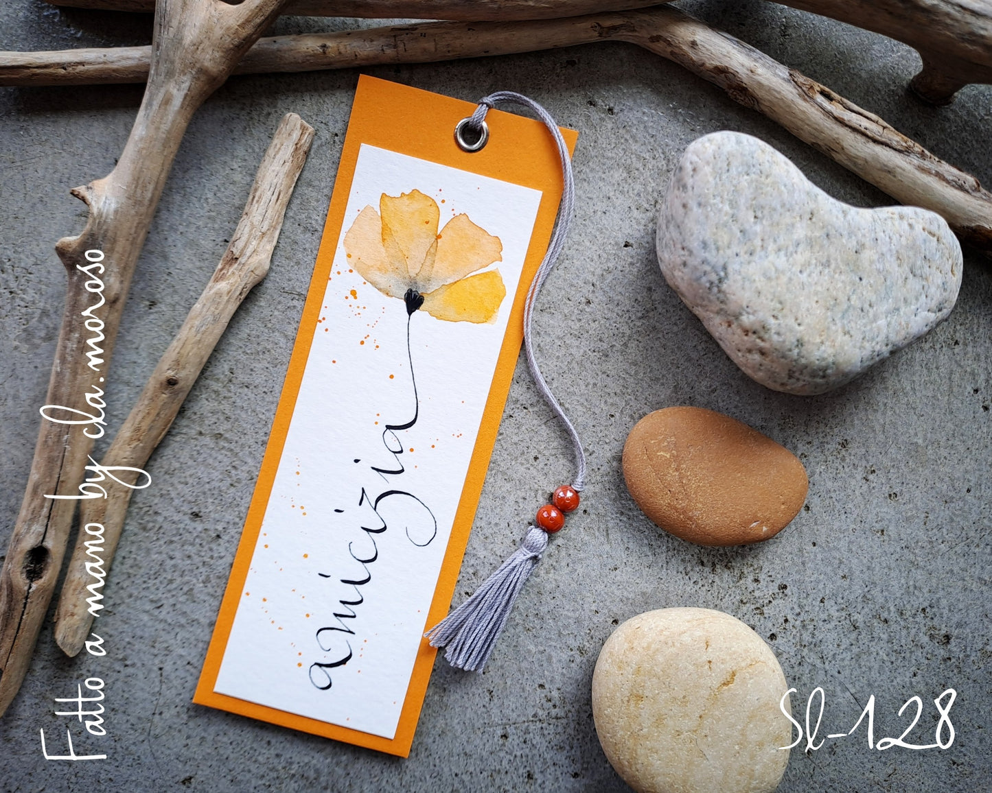 Segnalibri arancione "amicizia"