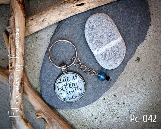 Portachiavi con frase pc-042