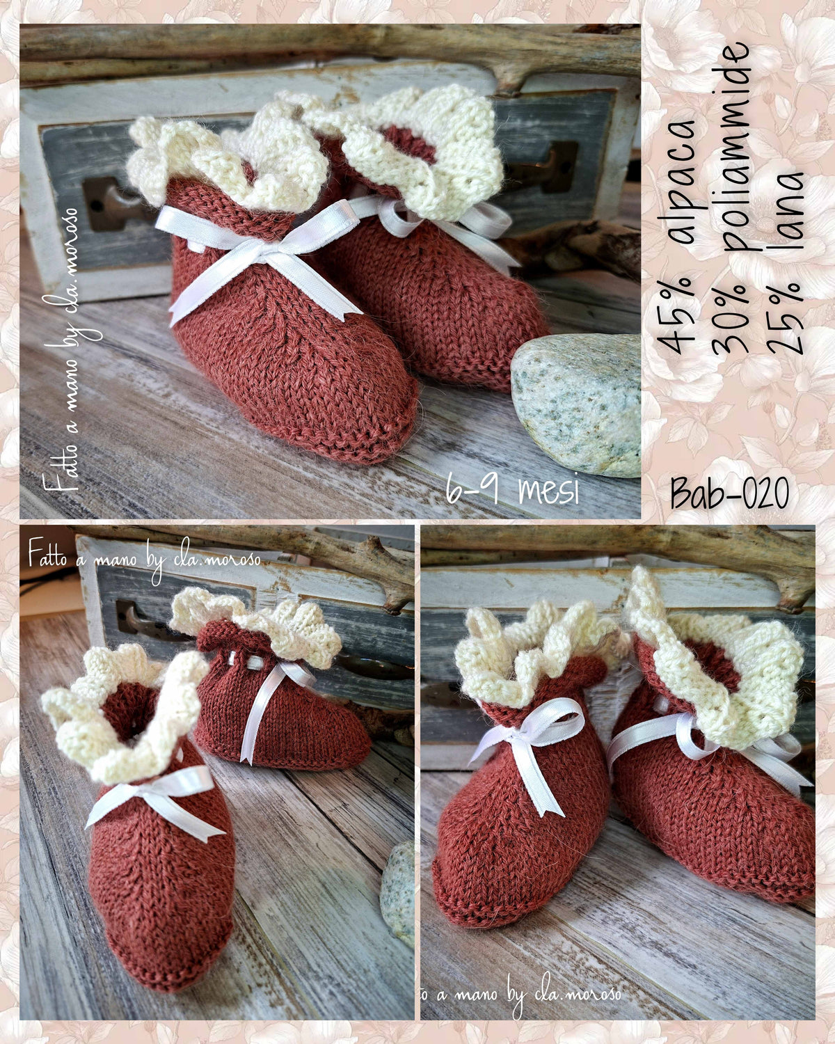 Scarpine bebè 6-9 mesi (bab-020)