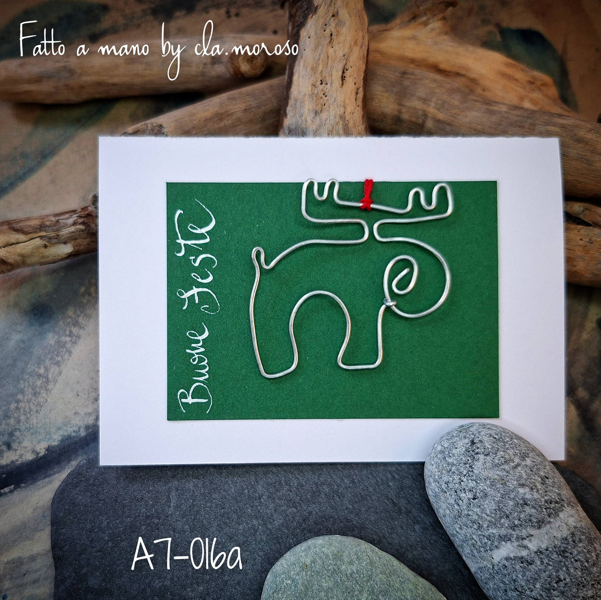 Biglietto Natale con pendente A7-016a