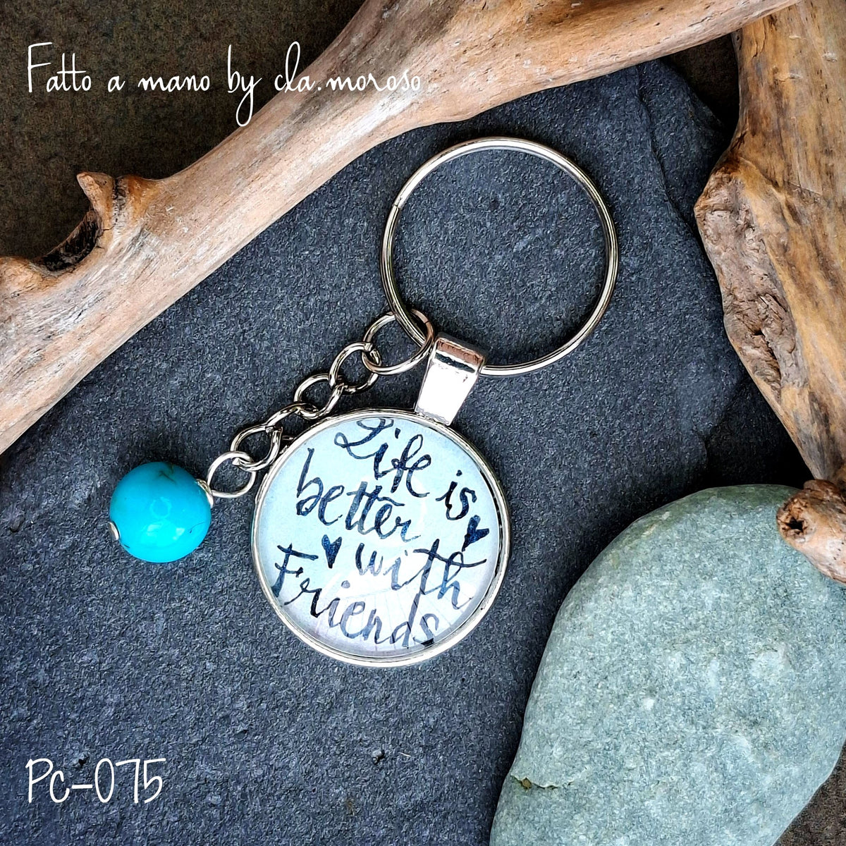 Portachiavi con frase pc-075
