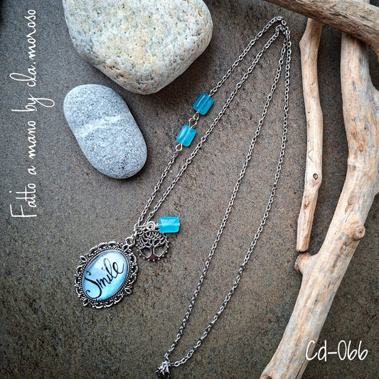 Collana con ciondolo acquarello cd-066
