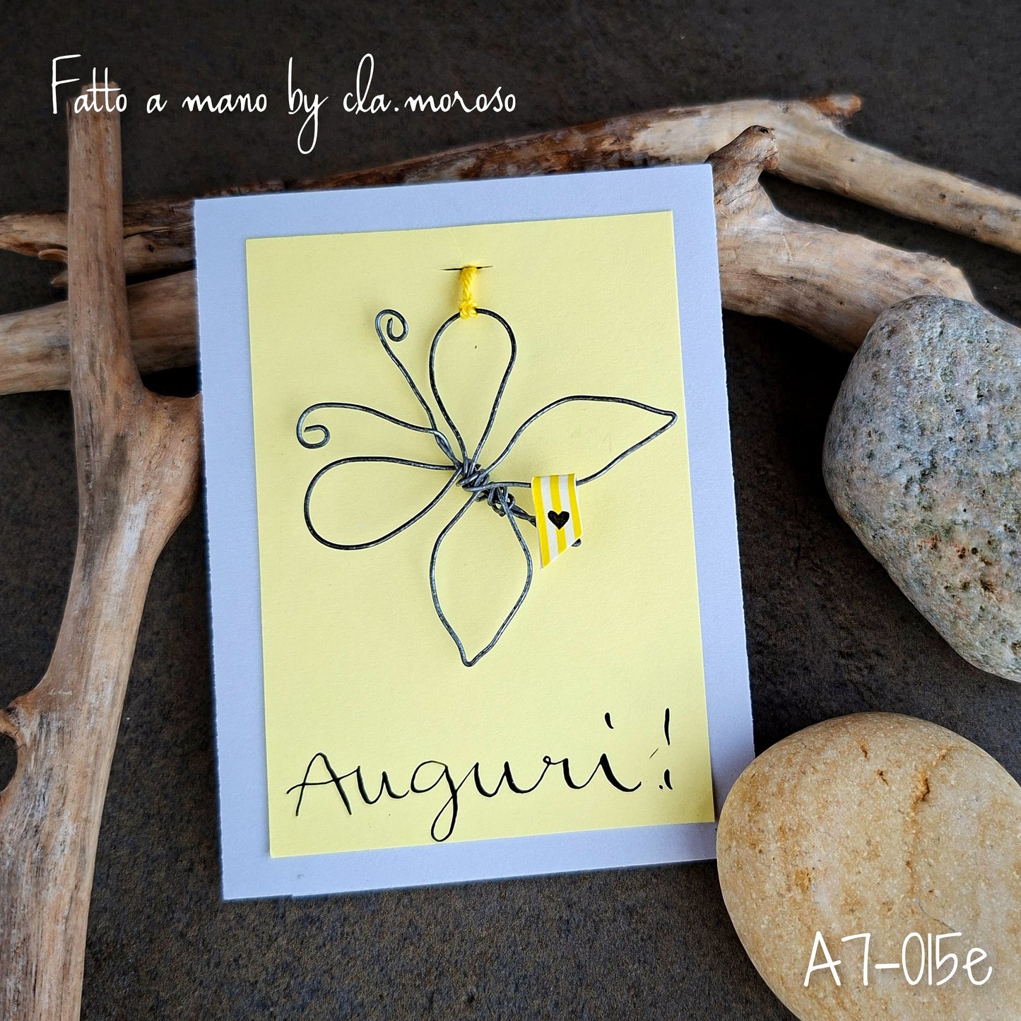 Biglietto Auguri con pendente A7-015e