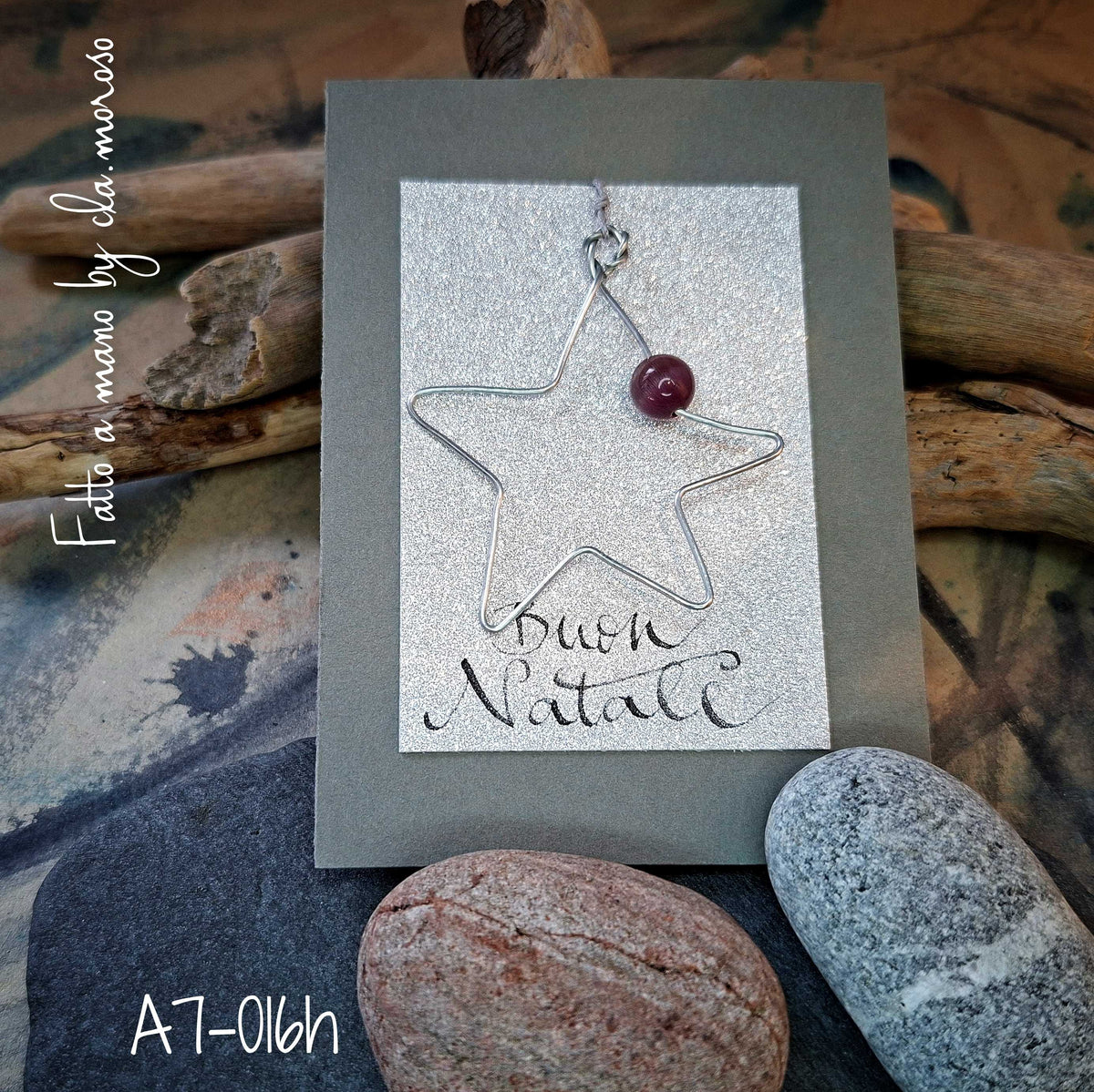 Biglietto Natale con pendente A7-016h