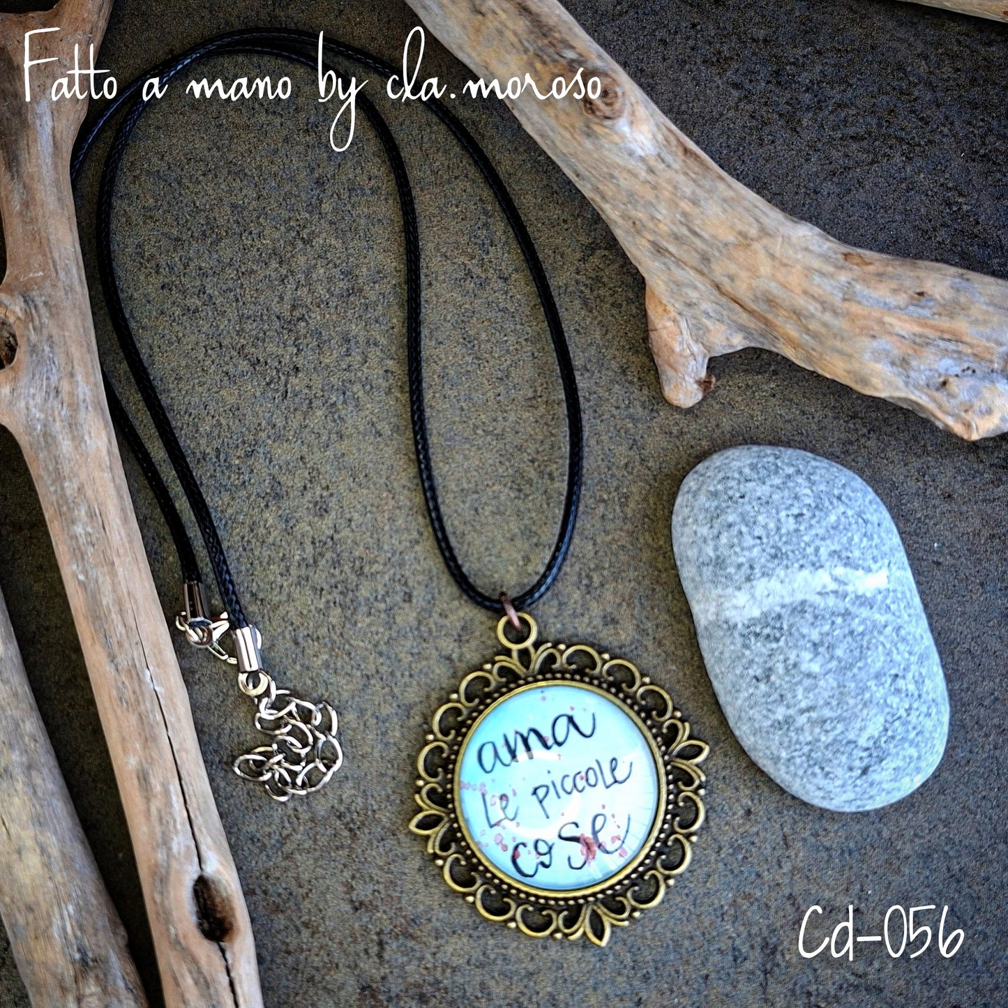 Collana con ciondolo acquarello cd-056