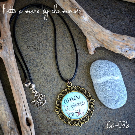 Collana con ciondolo acquarello cd-056