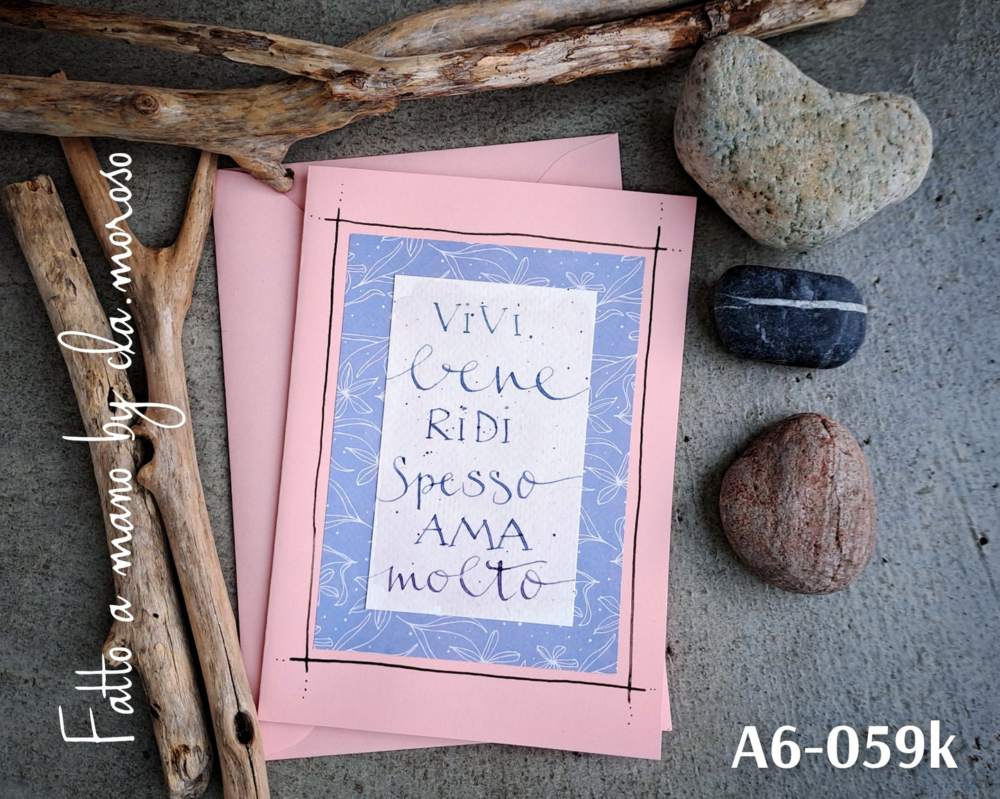 Biglietto con citazioni (A6-059k)