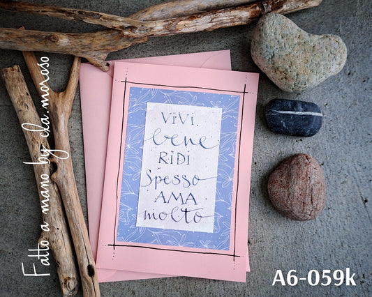 Biglietto con citazioni (A6-059k)